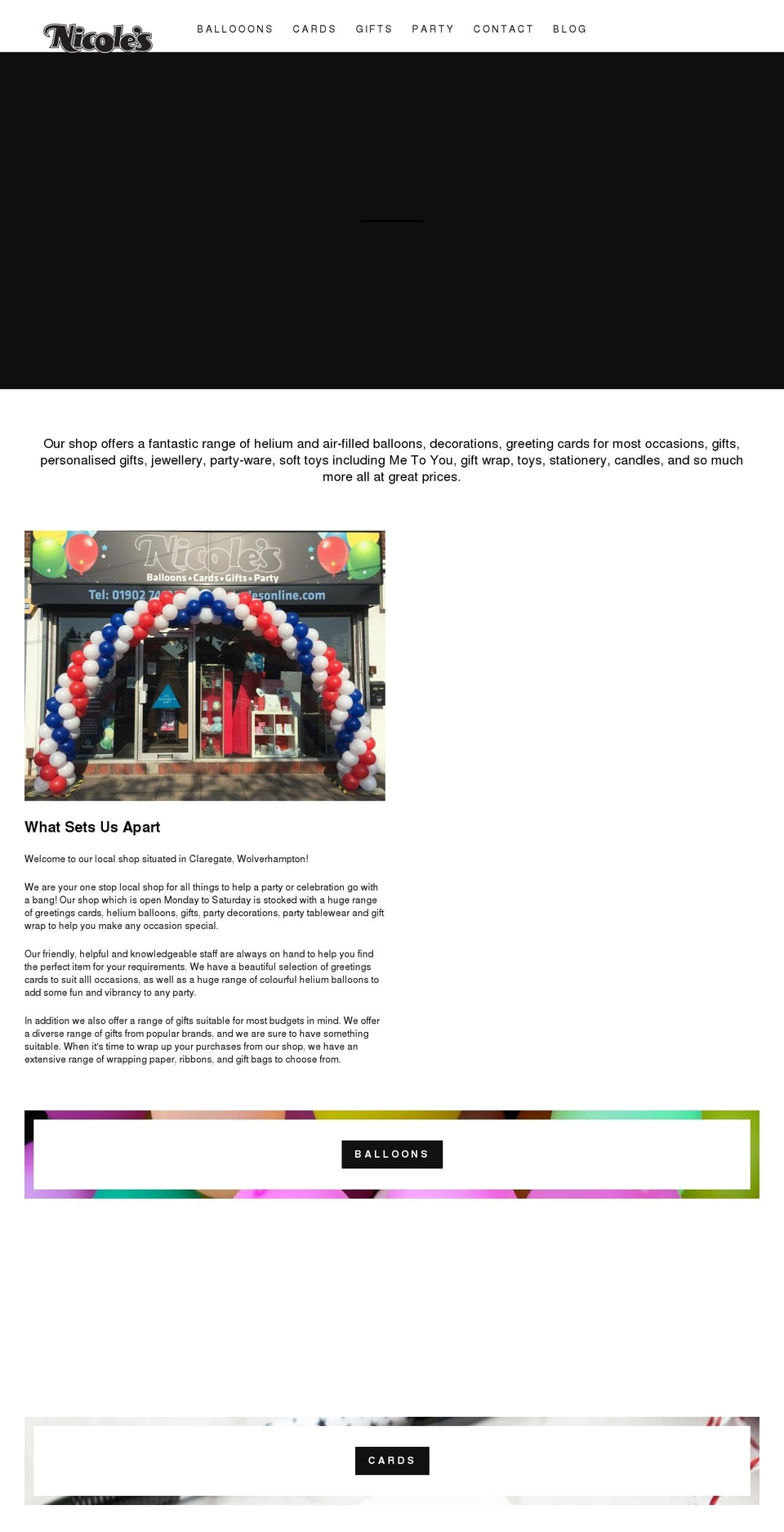 nicolesonline.com shopify website screenshot