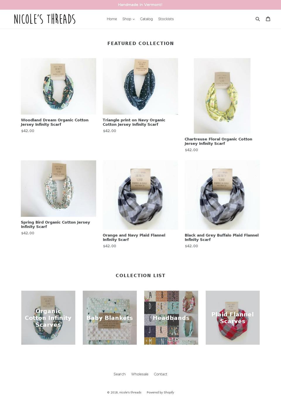 nicolesthreads.com — Shopify storefront screenshot