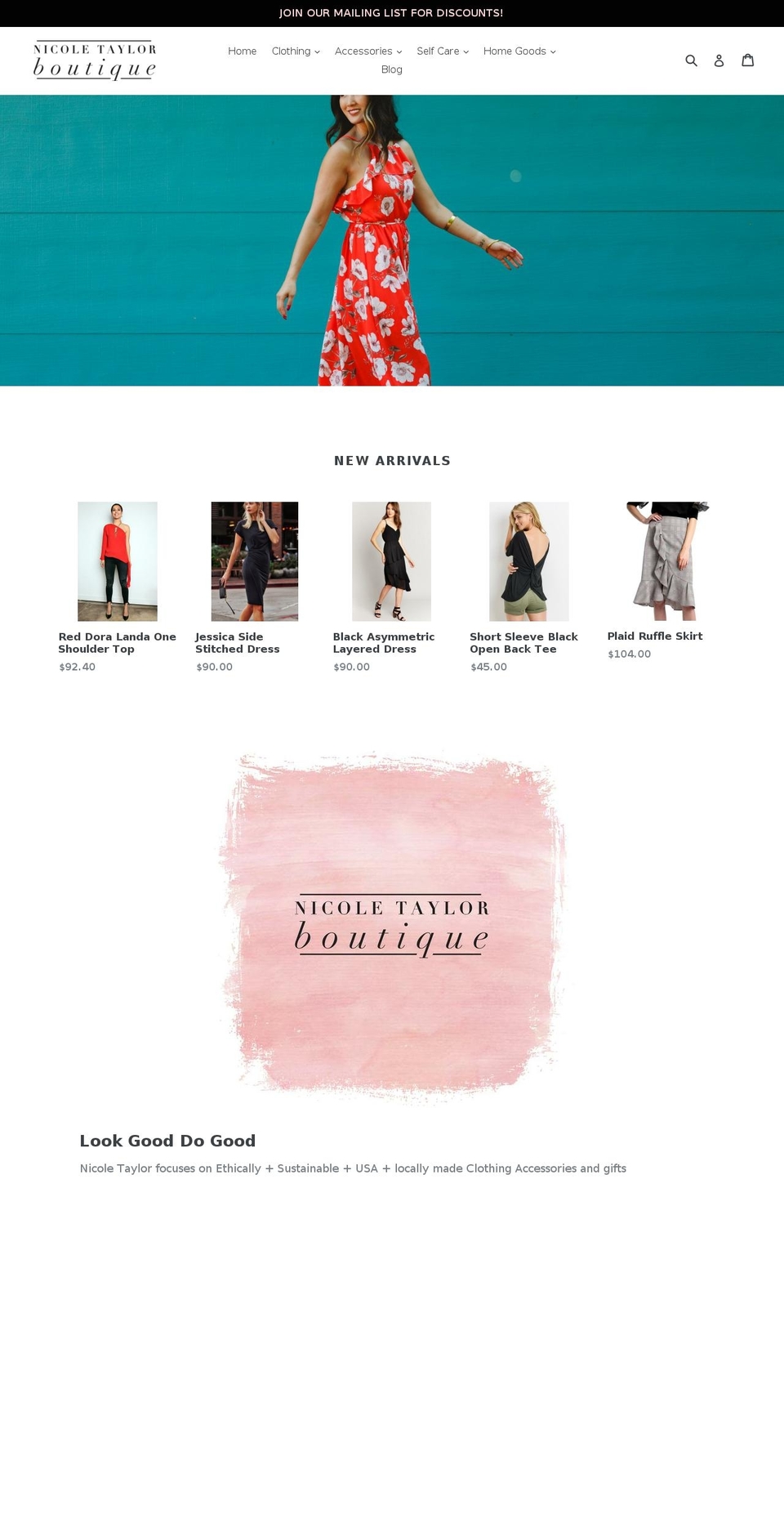nicoletaylorboutique.com shopify website screenshot