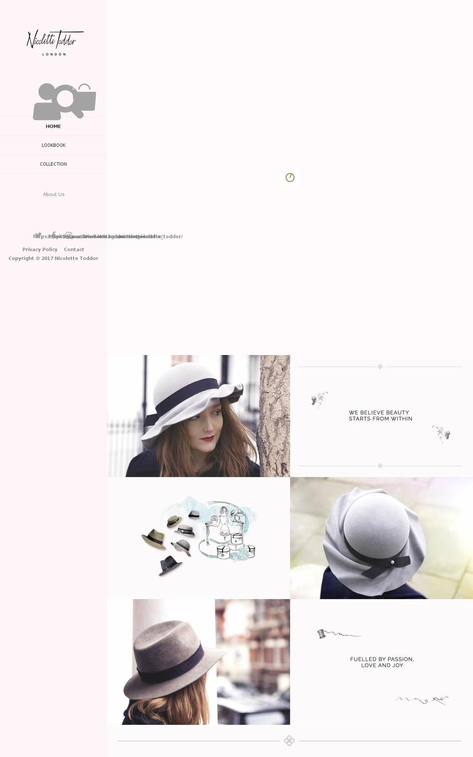 nicolettetoddor.com shopify website screenshot