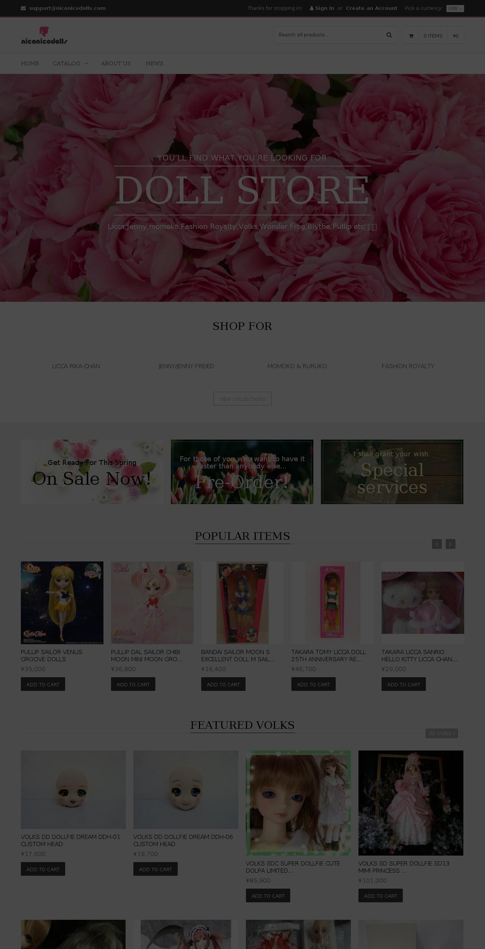 qrack-v2-0-1 Shopify theme site example niconicodolls.com