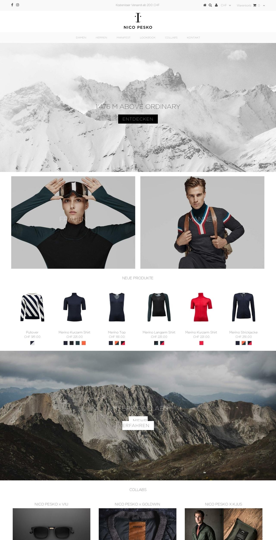 nicopesko.com — Shopify storefront screenshot