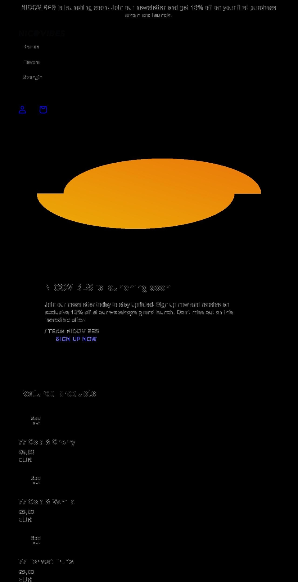 nicovibes.com — Shopify storefront screenshot