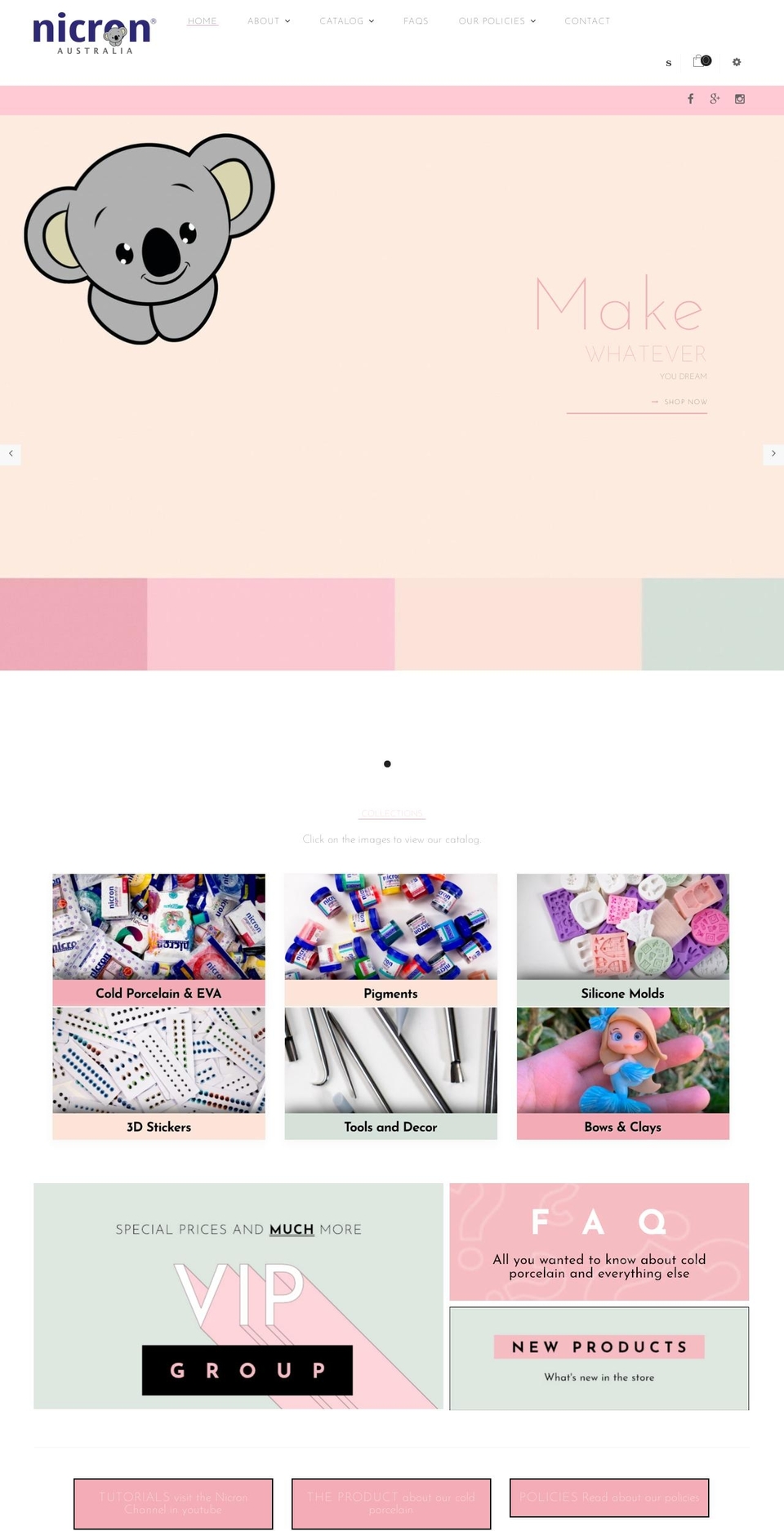 nicronaustralia.com.au shopify website screenshot