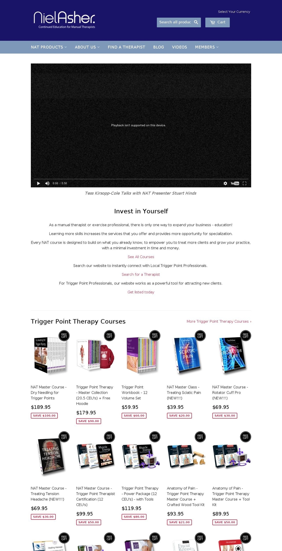 nielasherhealthcare.com shopify website screenshot