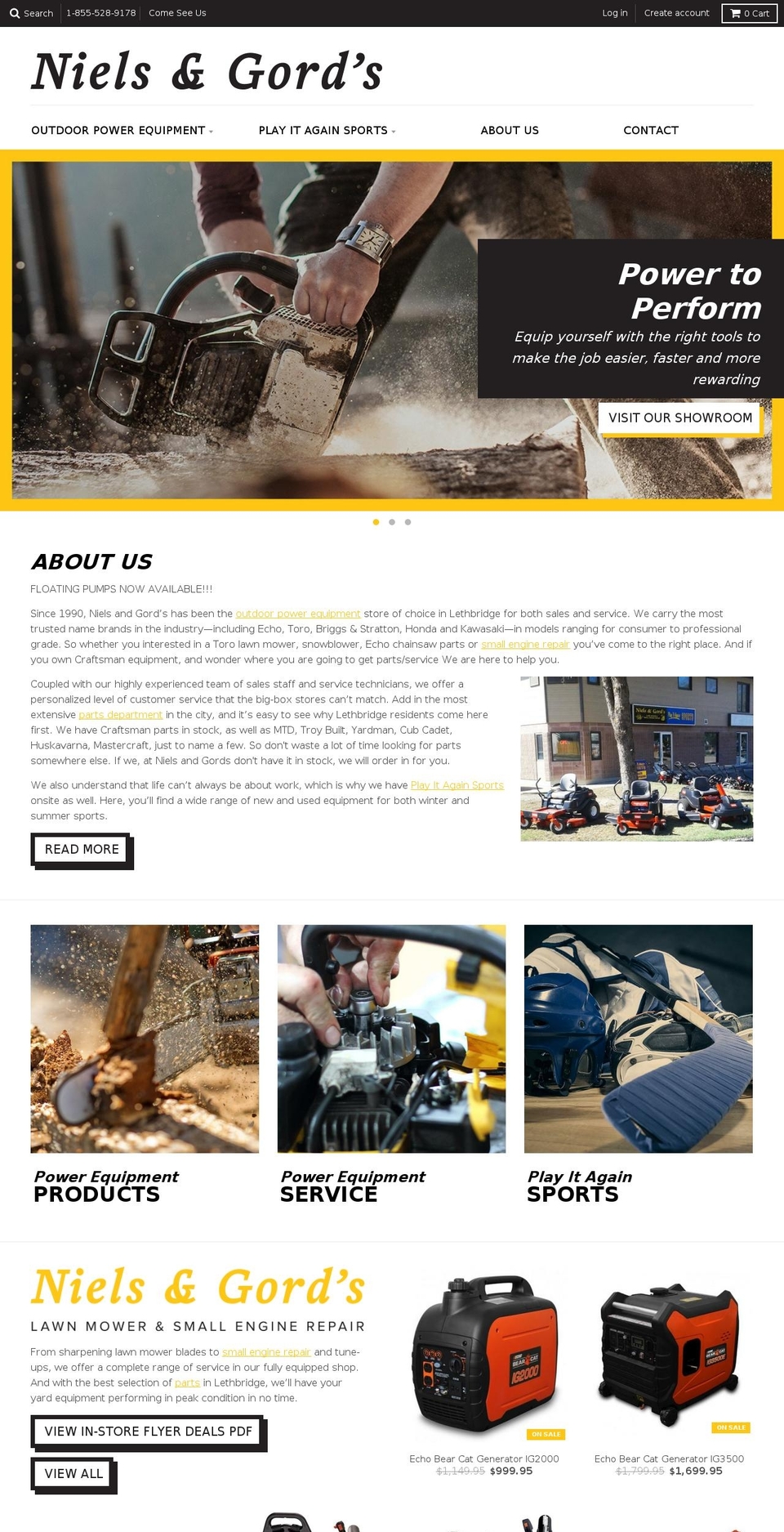 nielsandgords.com shopify website screenshot