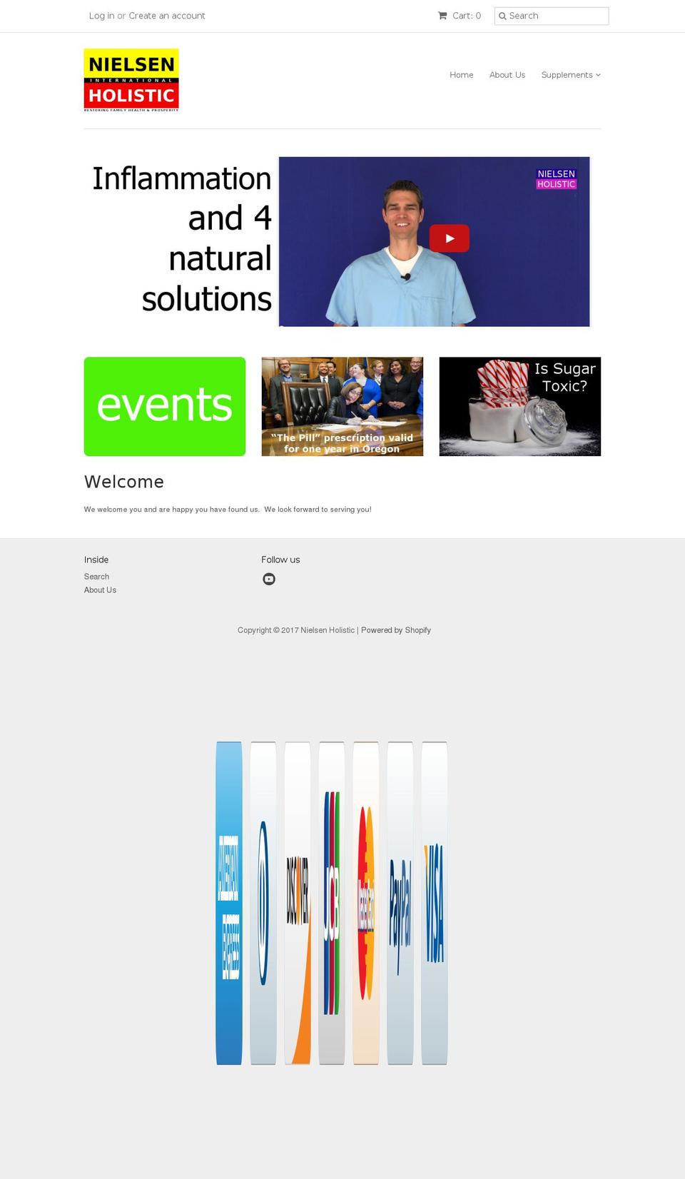 nielsenholisticshop.com shopify website screenshot