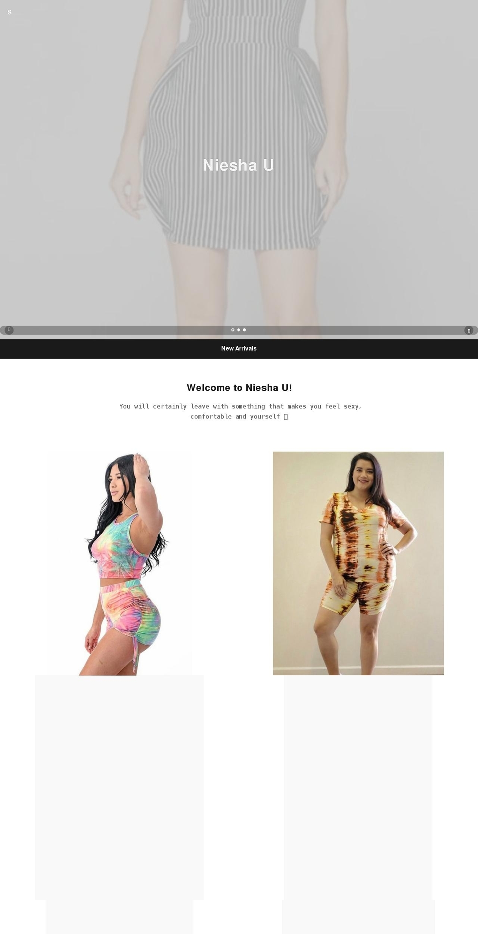 nieshau.com shopify website screenshot