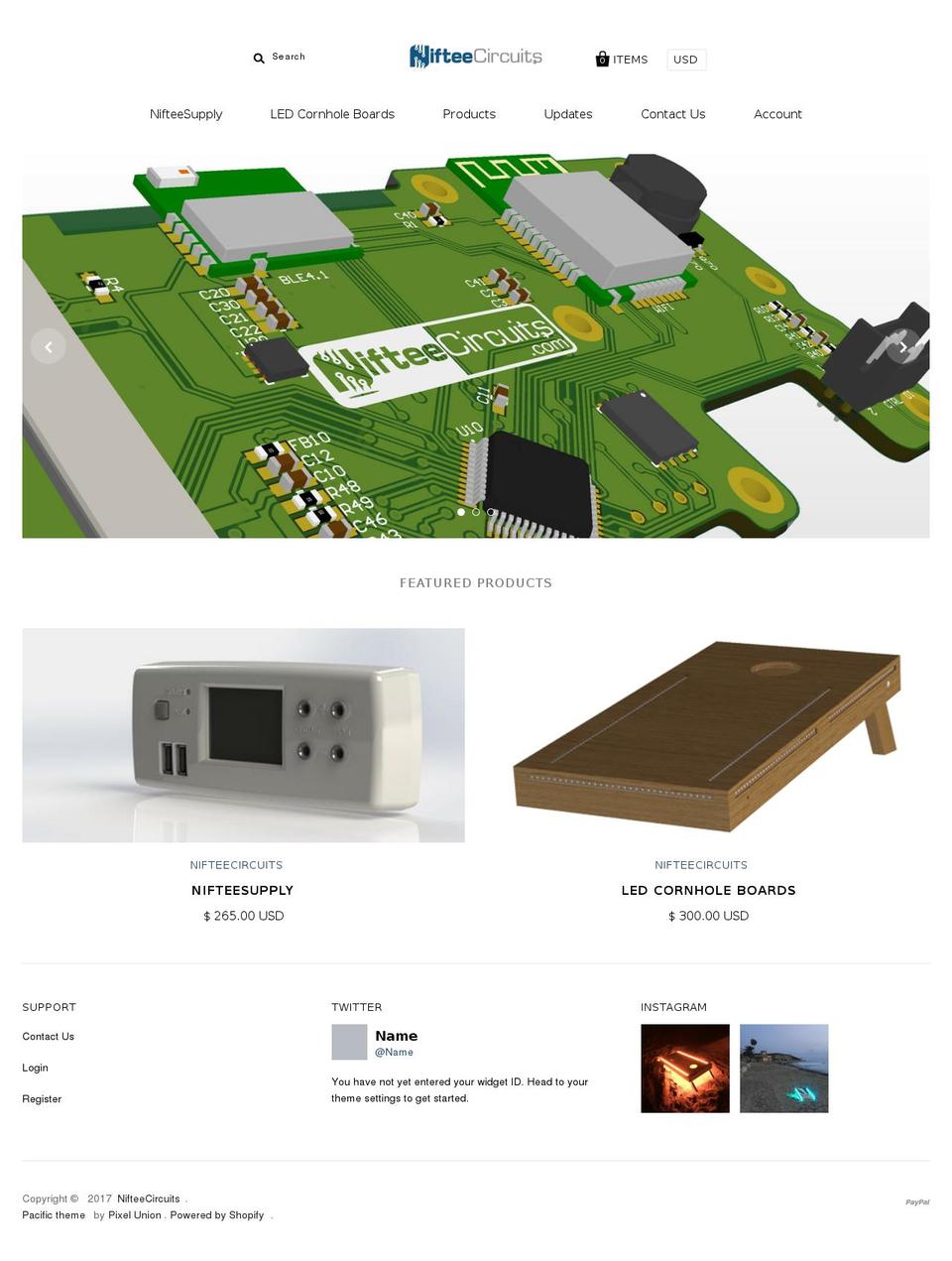 nifteecircuits.com shopify website screenshot