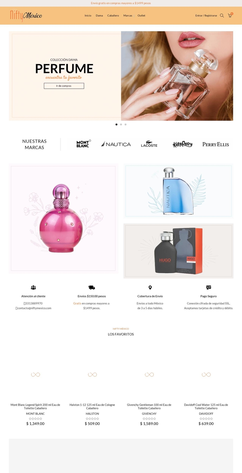 niftymexico.com shopify website screenshot