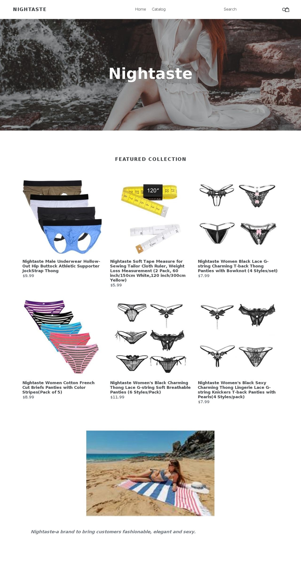 nightaste.com — Shopify storefront screenshot