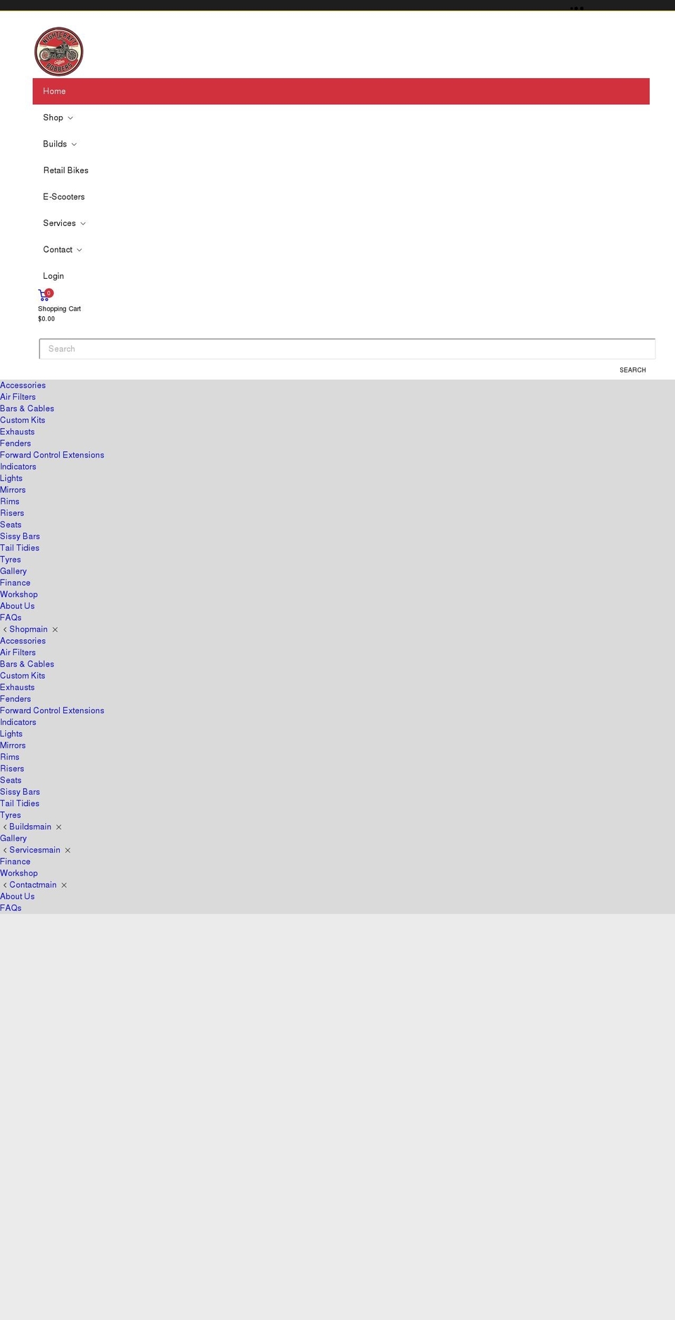 nightcraftbobbers.com.au shopify website screenshot