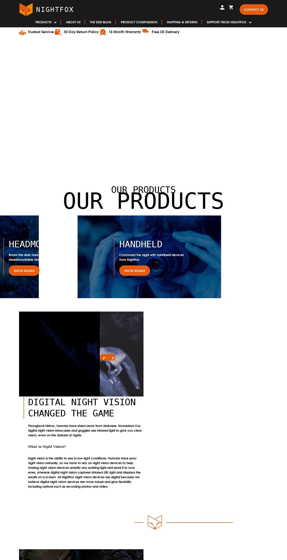 nightfoxstore.com shopify website screenshot