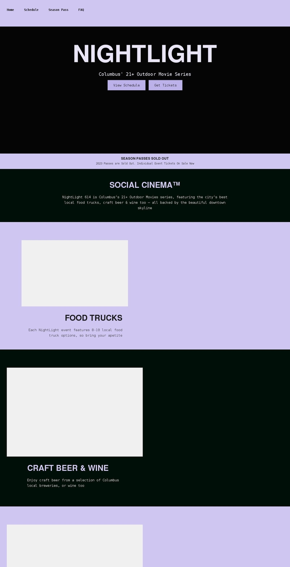 nightlight614.com shopify website screenshot