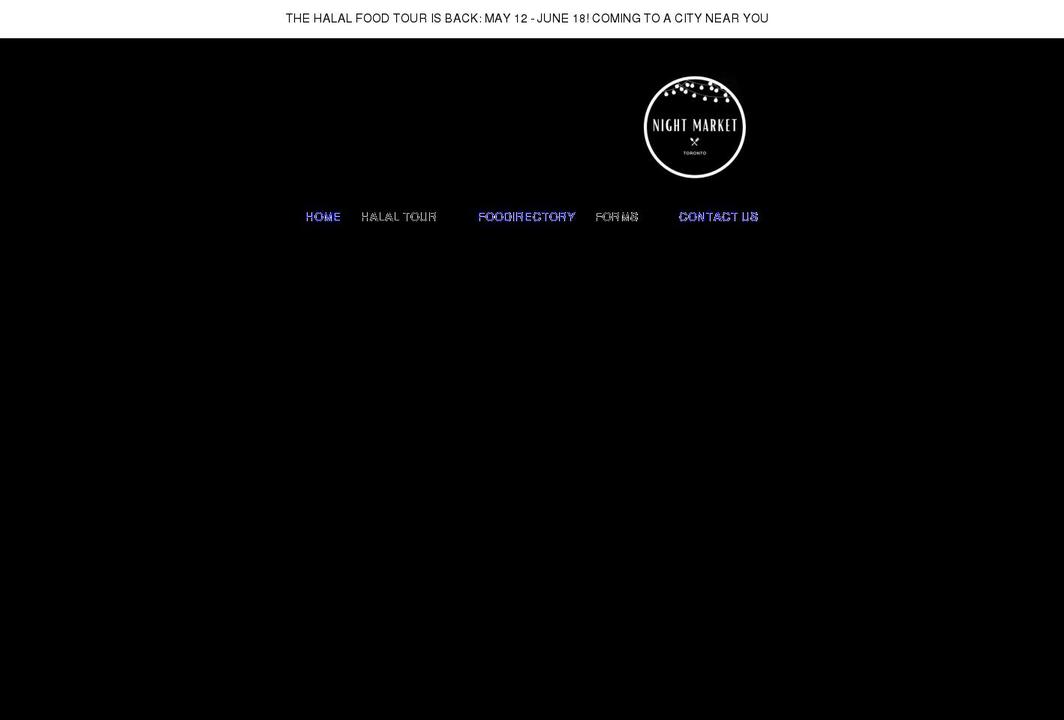 nightmarkettoronto.com shopify website screenshot