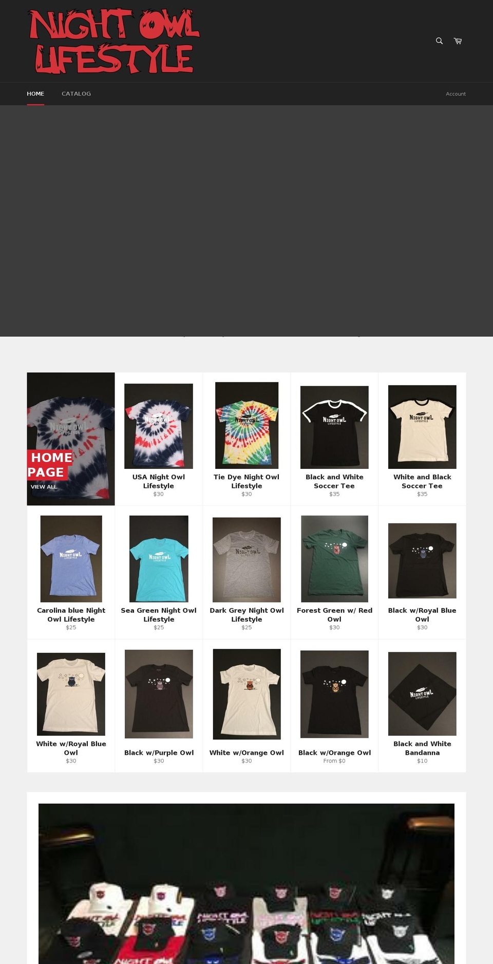 nightowllifestyle.com — Shopify storefront screenshot