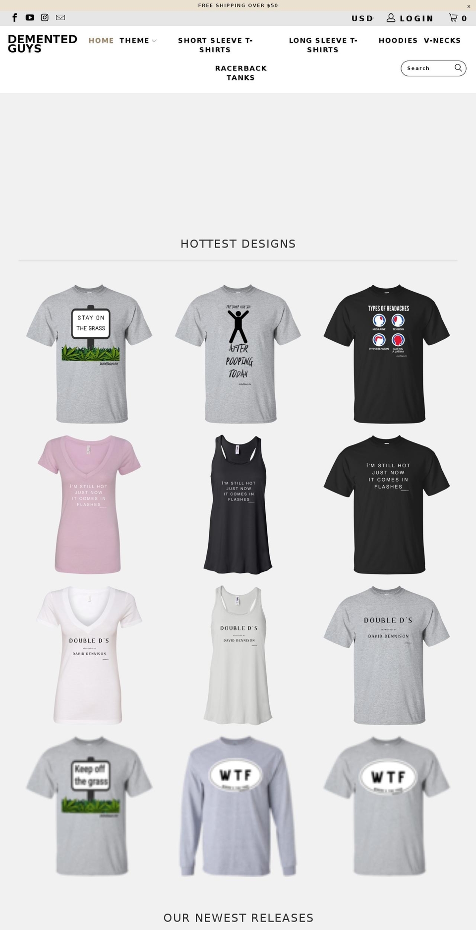 nightowlsdesign.com — Shopify storefront screenshot