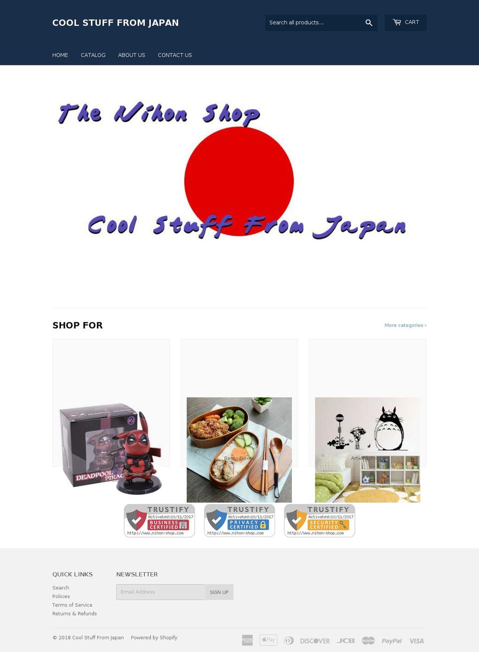nihon-shop.com — Shopify storefront screenshot