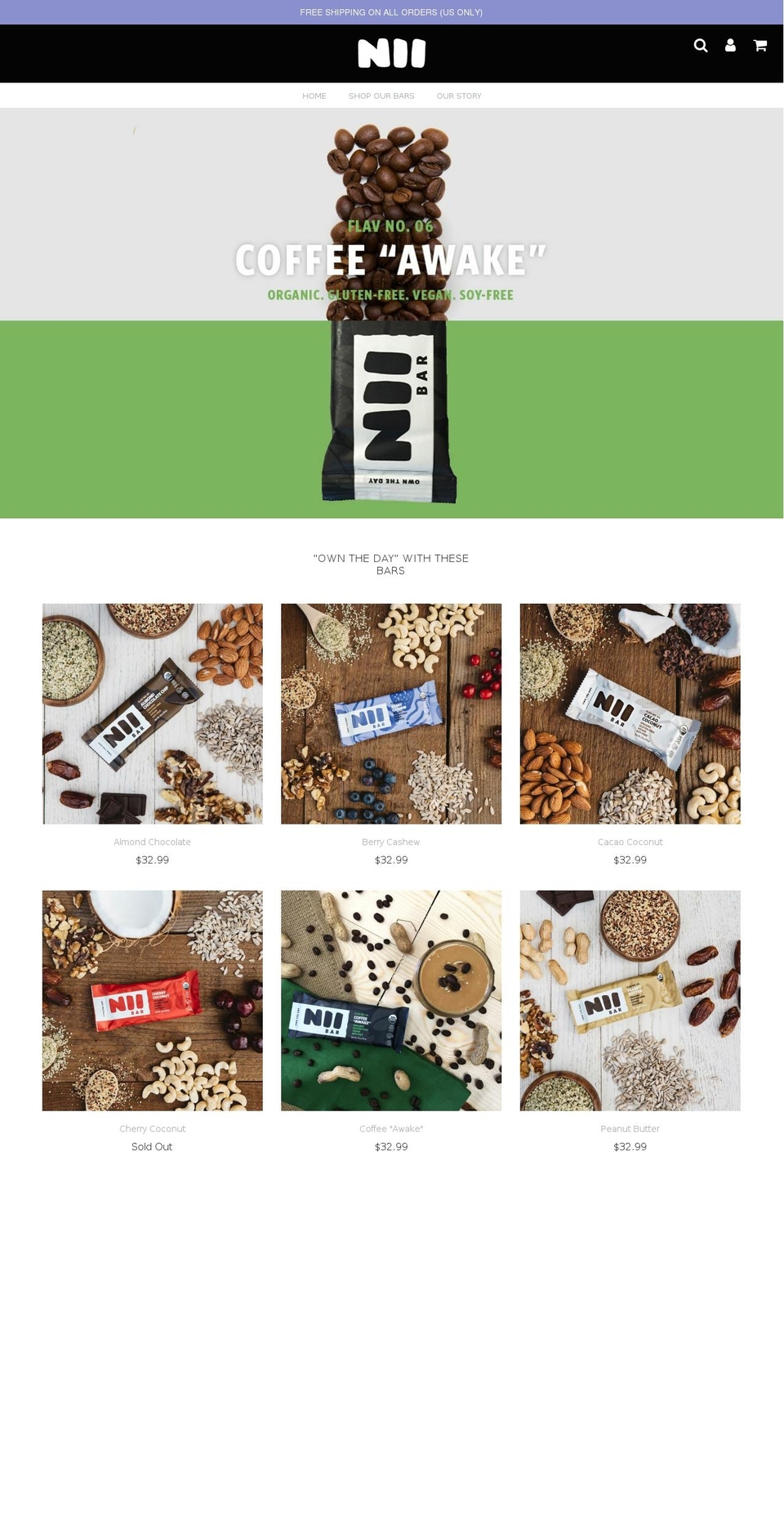 niibars.com shopify website screenshot