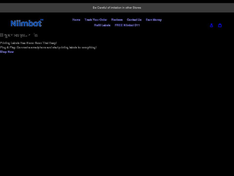 niimbotd11.com shopify website screenshot