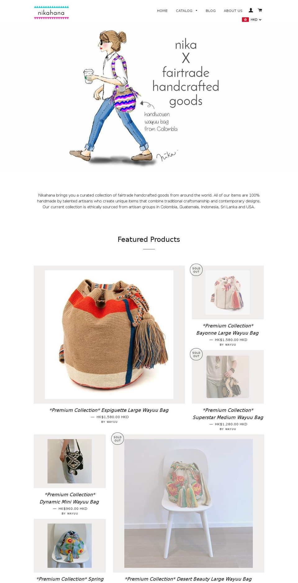 nikahana.com — Shopify storefront screenshot