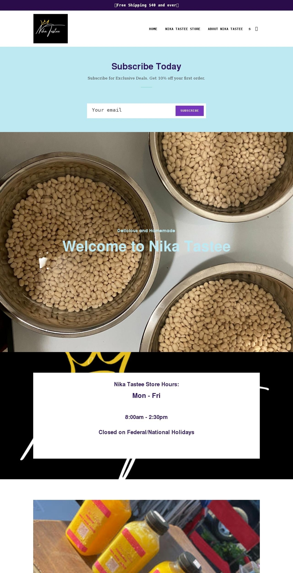 nikatastee.com shopify website screenshot