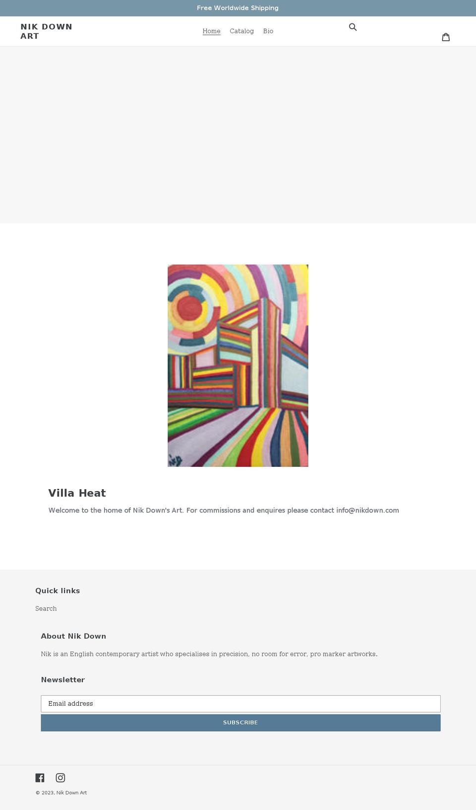 nikdown.com shopify website screenshot