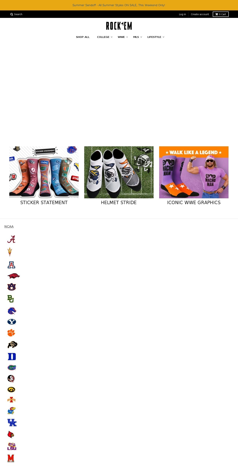 nikecustomelitesocks.com — Shopify storefront screenshot