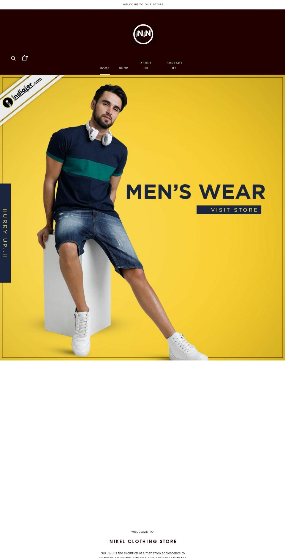 nikelclothing.com shopify website screenshot