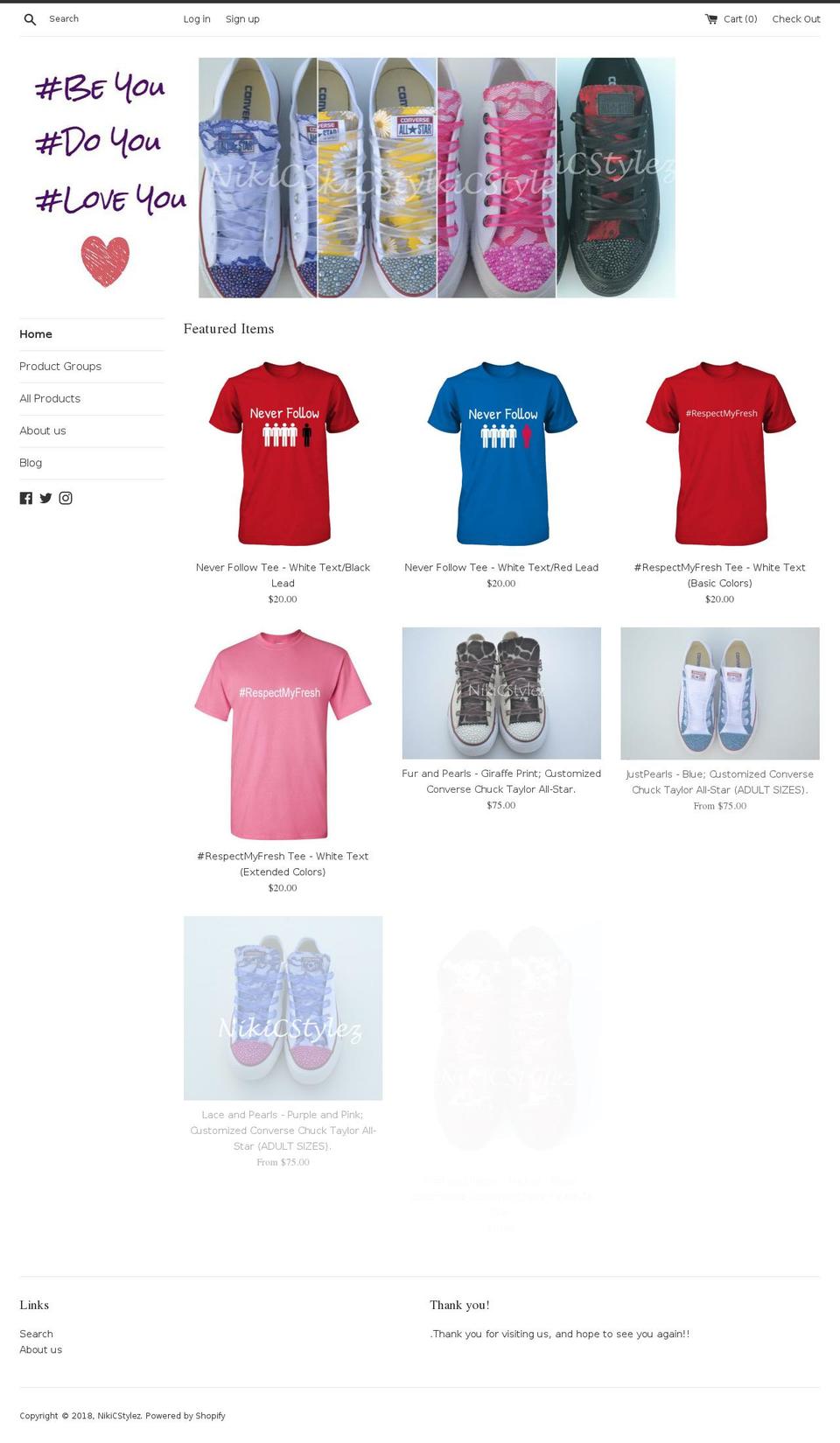 nikicstylez.com — Shopify storefront screenshot