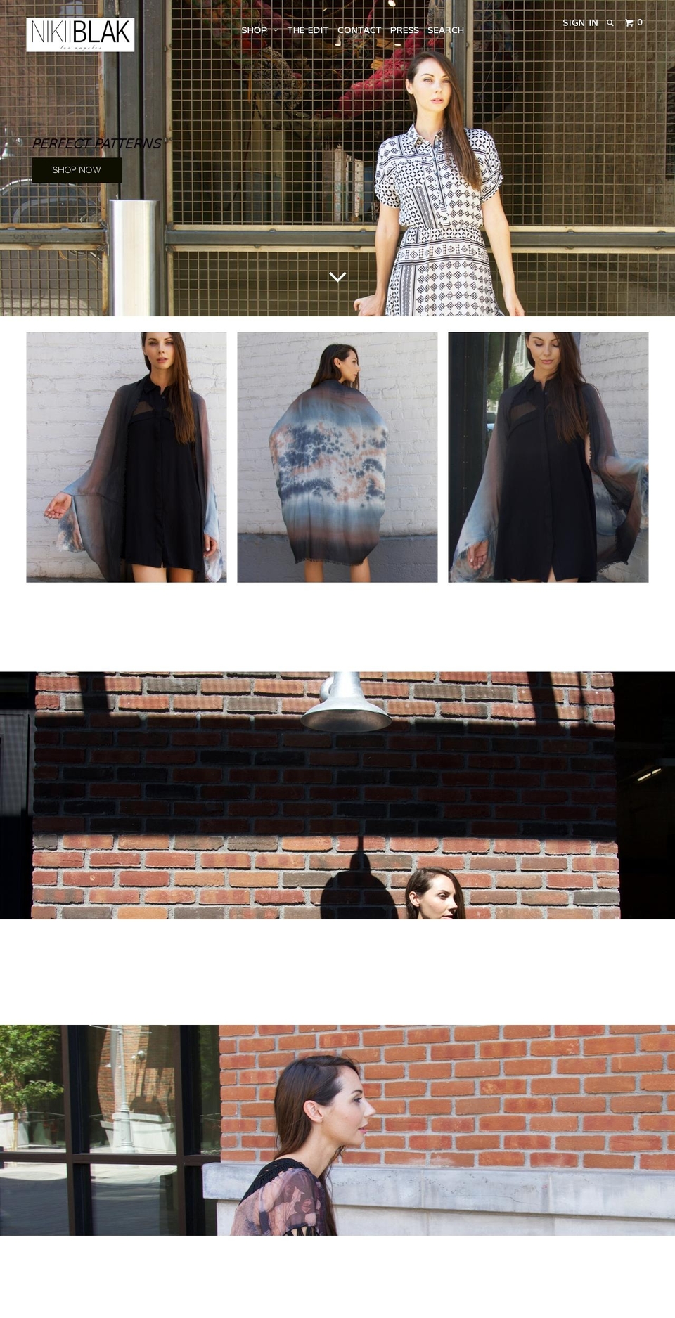 nikiiblak.com shopify website screenshot