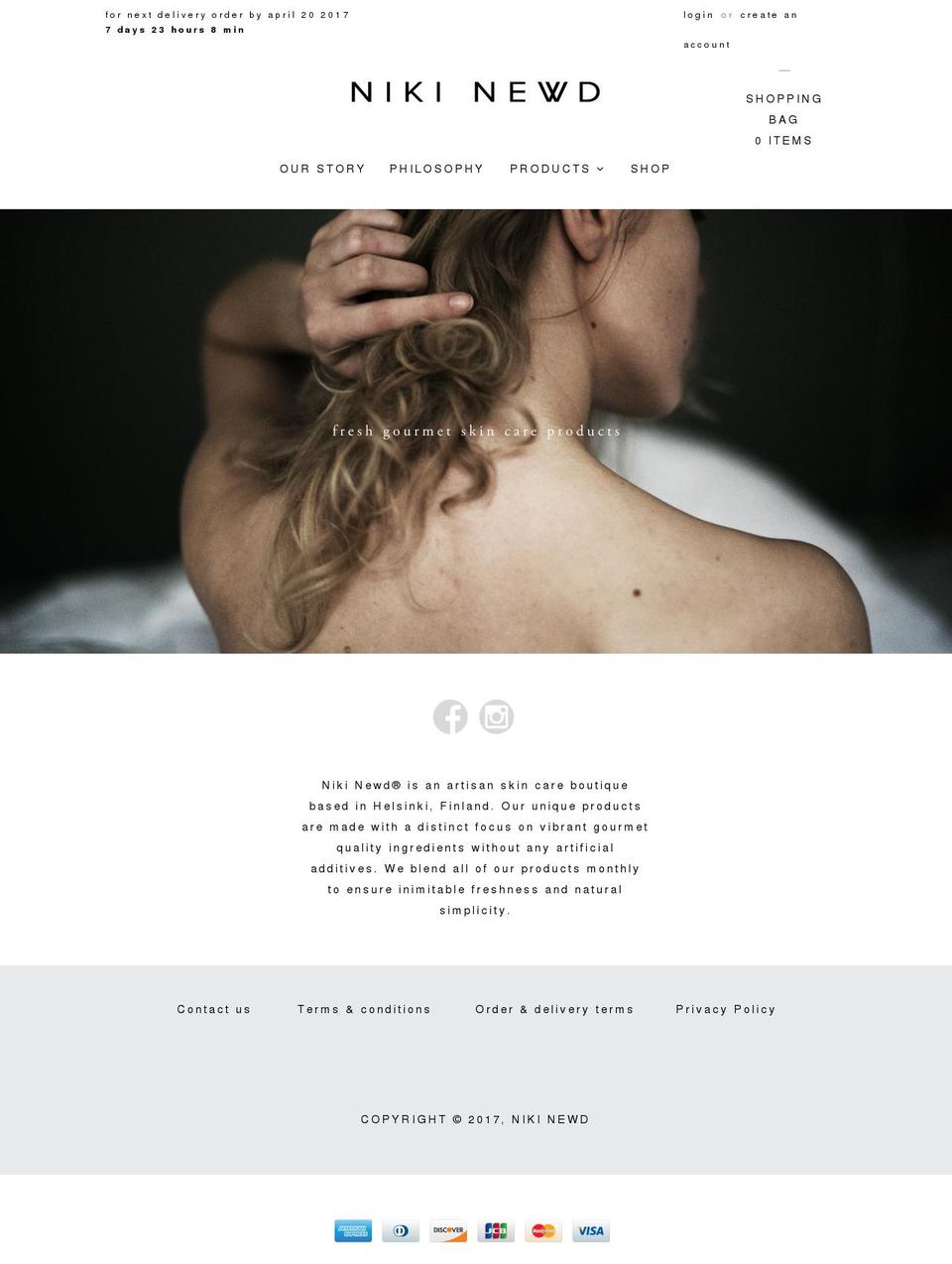nikinewd.com shopify website screenshot