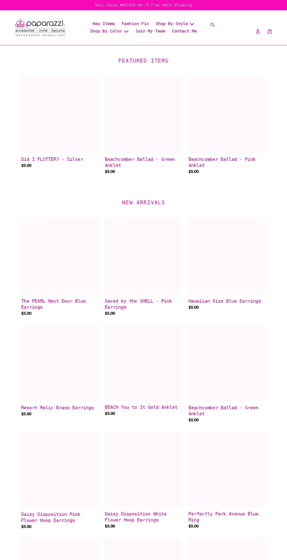 nikisblingstyle.com shopify website screenshot