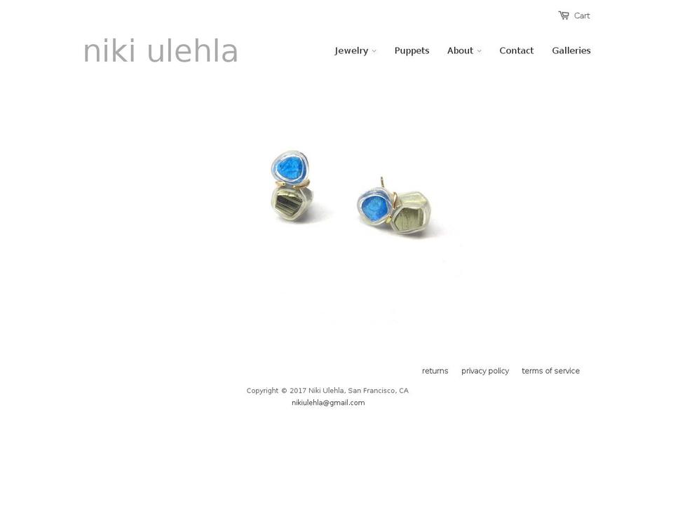 nikiulehla.com shopify website screenshot