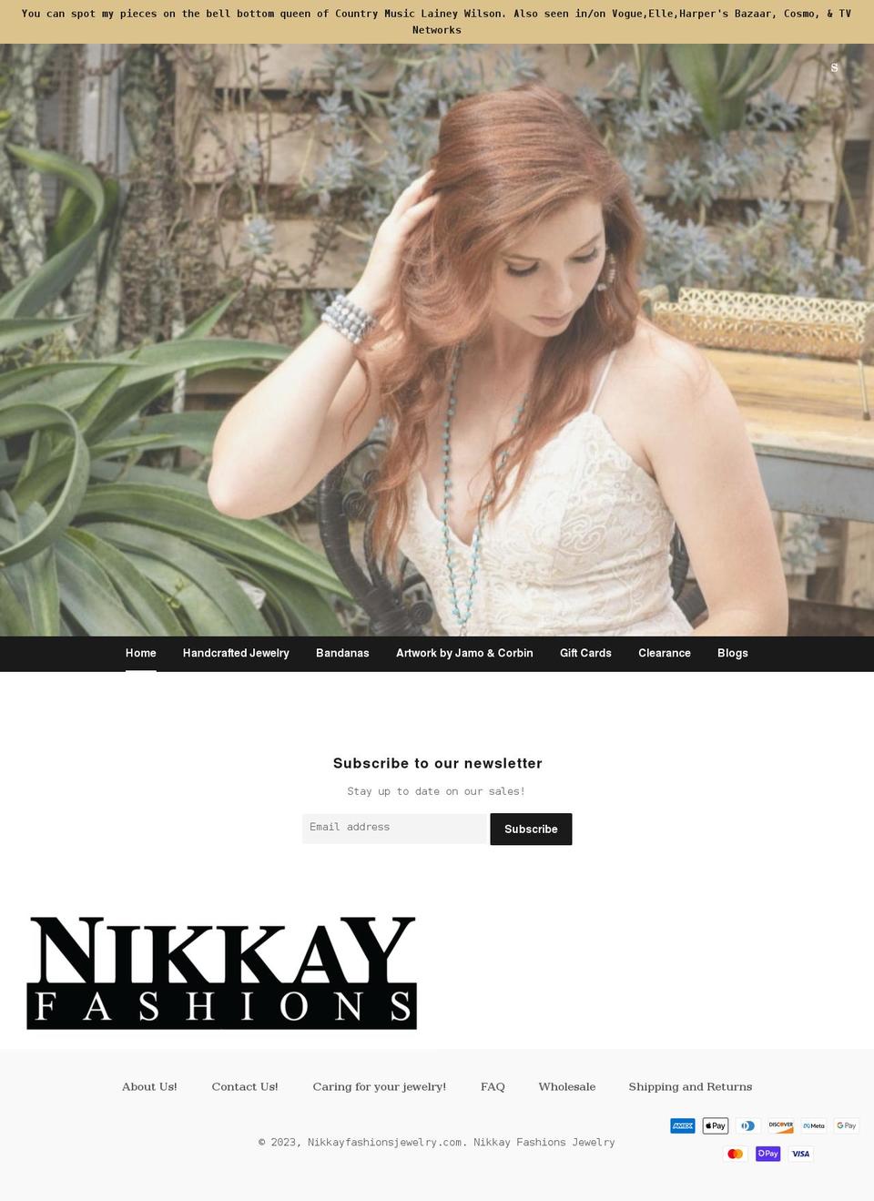 nikkayfashionsjewelry.com shopify website screenshot