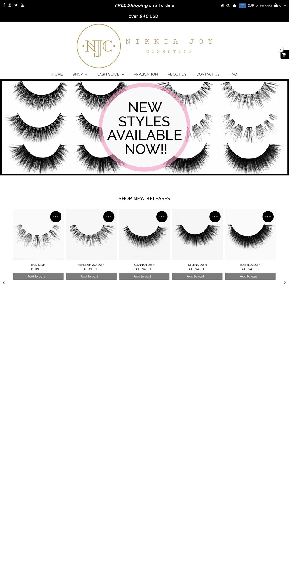 Nikkia Joy Cosmetics Testament 1 Shopify theme site example nikkiajoy.com