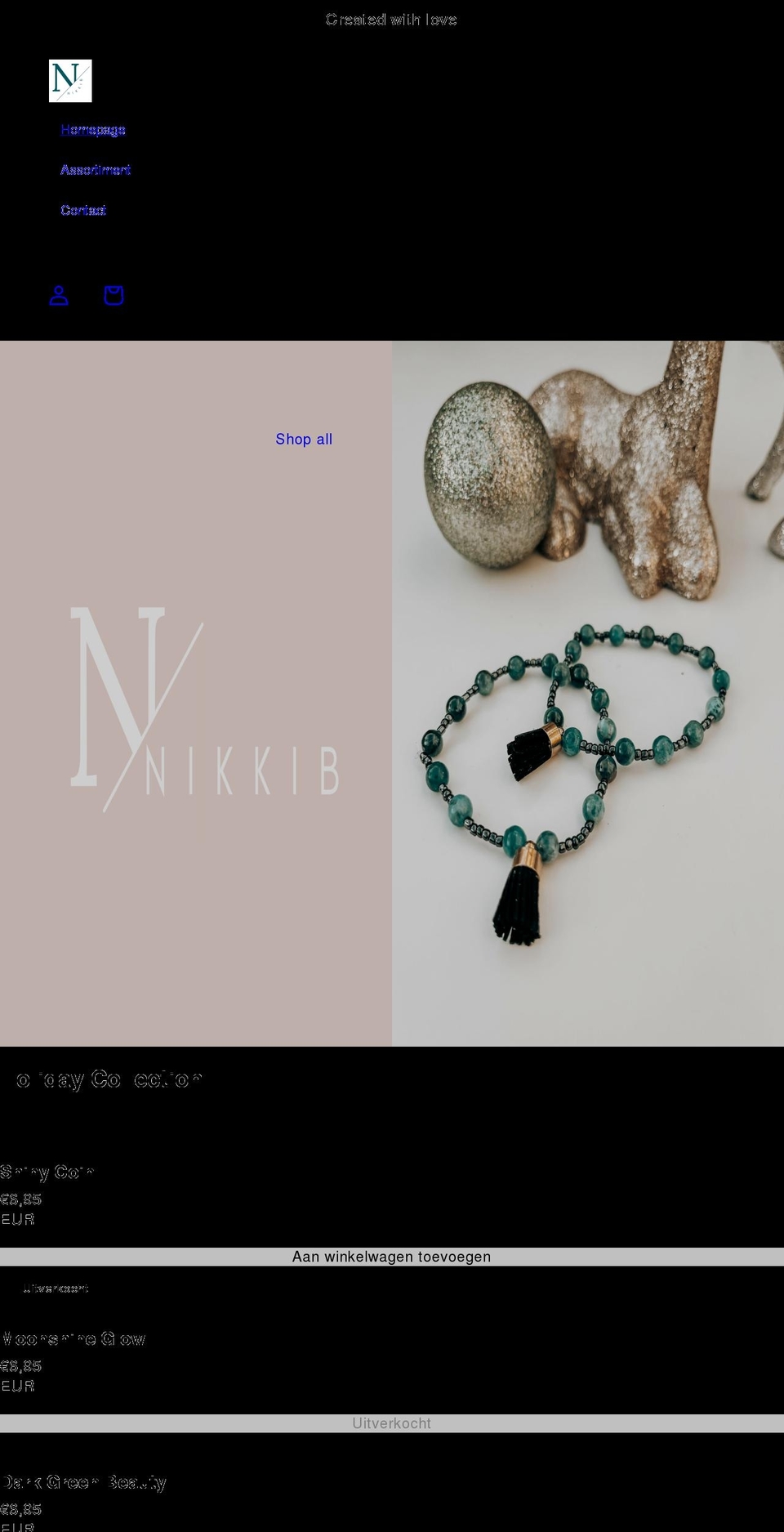 nikkib.nl shopify website screenshot