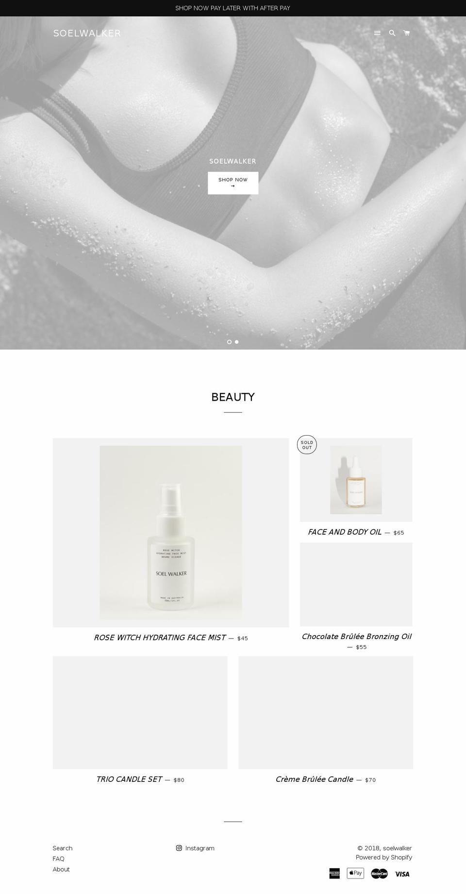 nikkicruz.com — Shopify storefront screenshot