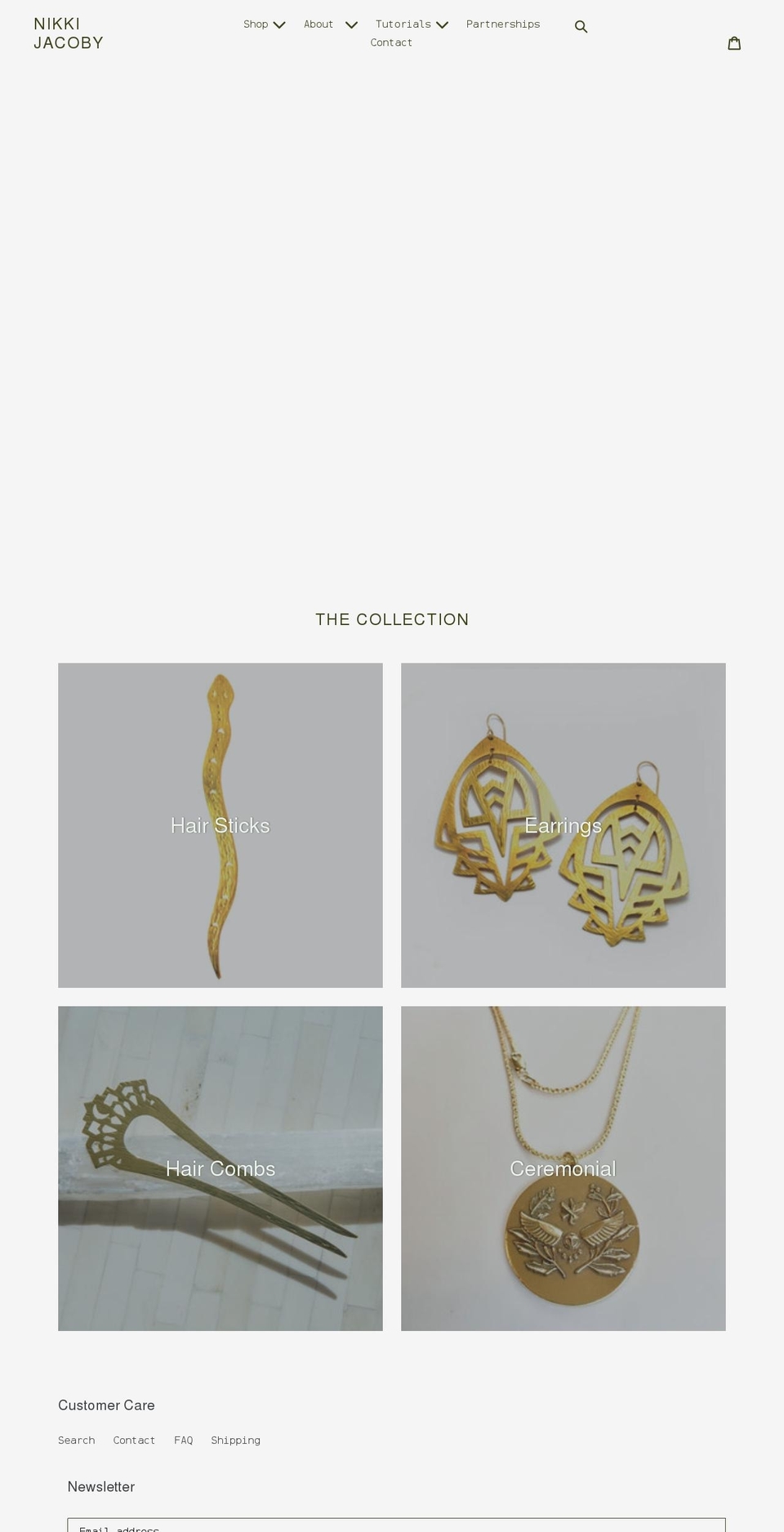 nikkijacoby.com shopify website screenshot