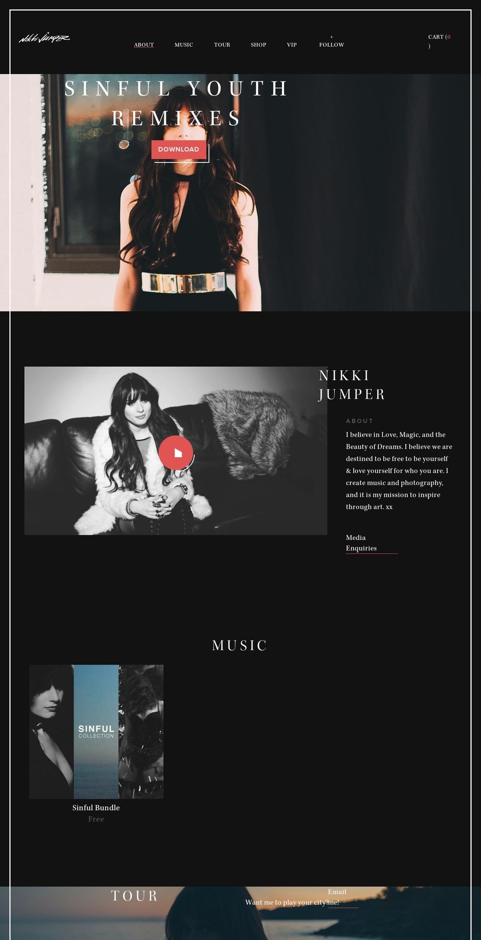 Label Shopify theme site example nikkijumper.com