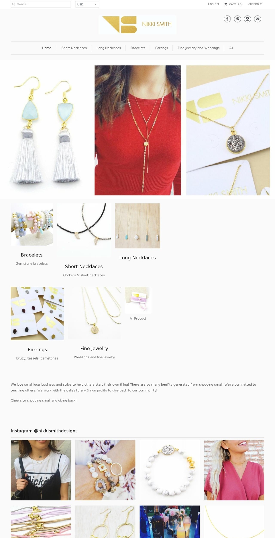 nikkismithdesigns.com shopify website screenshot