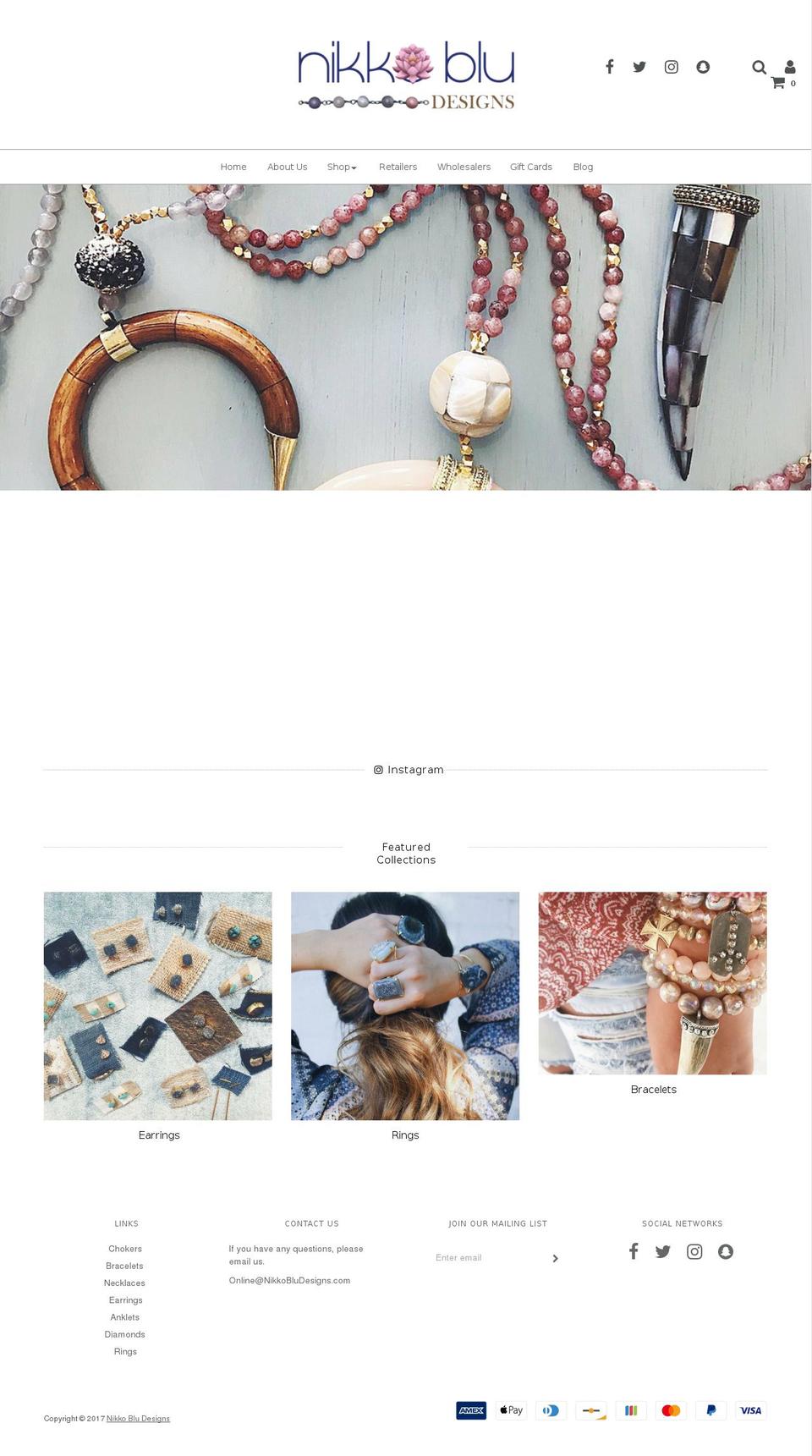 nikkobludesigns.com shopify website screenshot