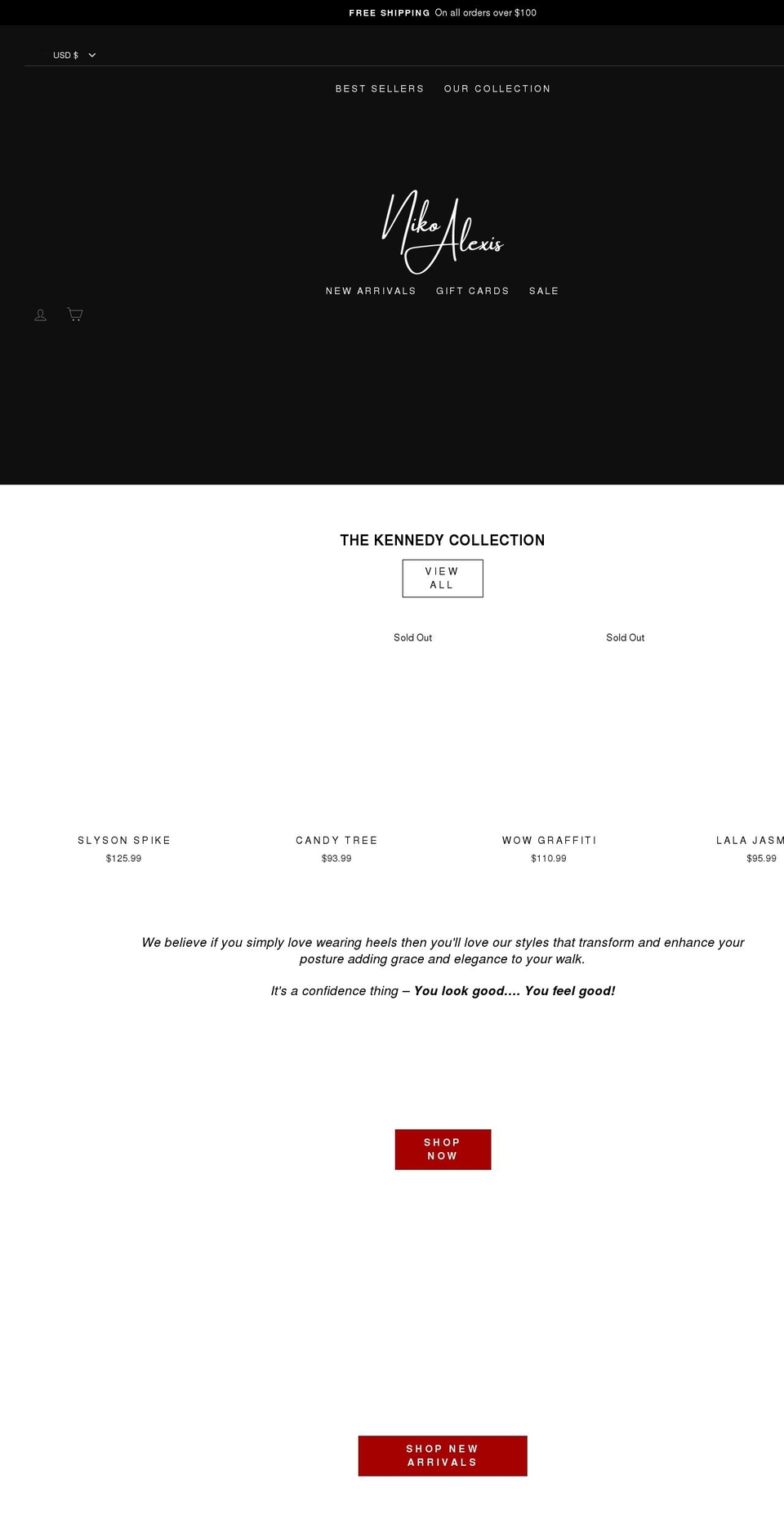 nikoalexis.com shopify website screenshot