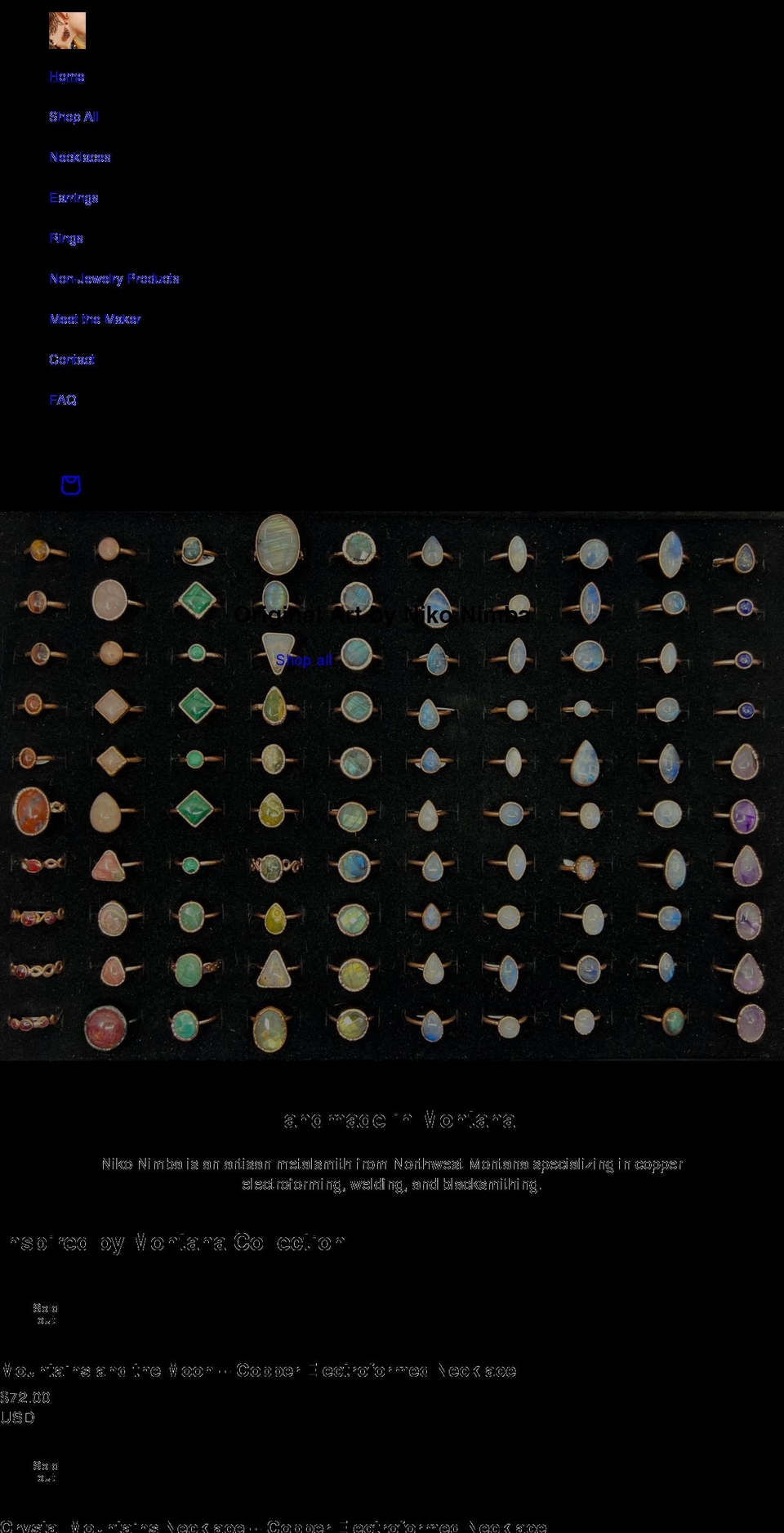 nikonimba.com shopify website screenshot