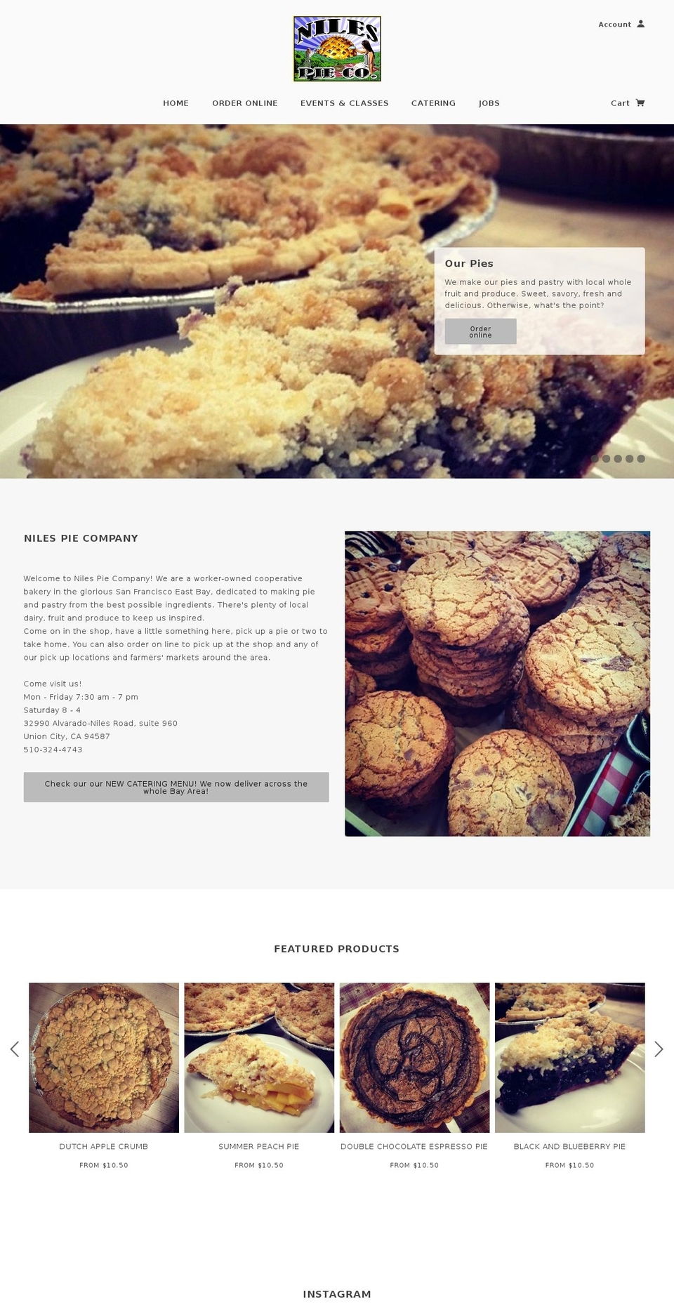 nilespieco.com — Shopify storefront screenshot