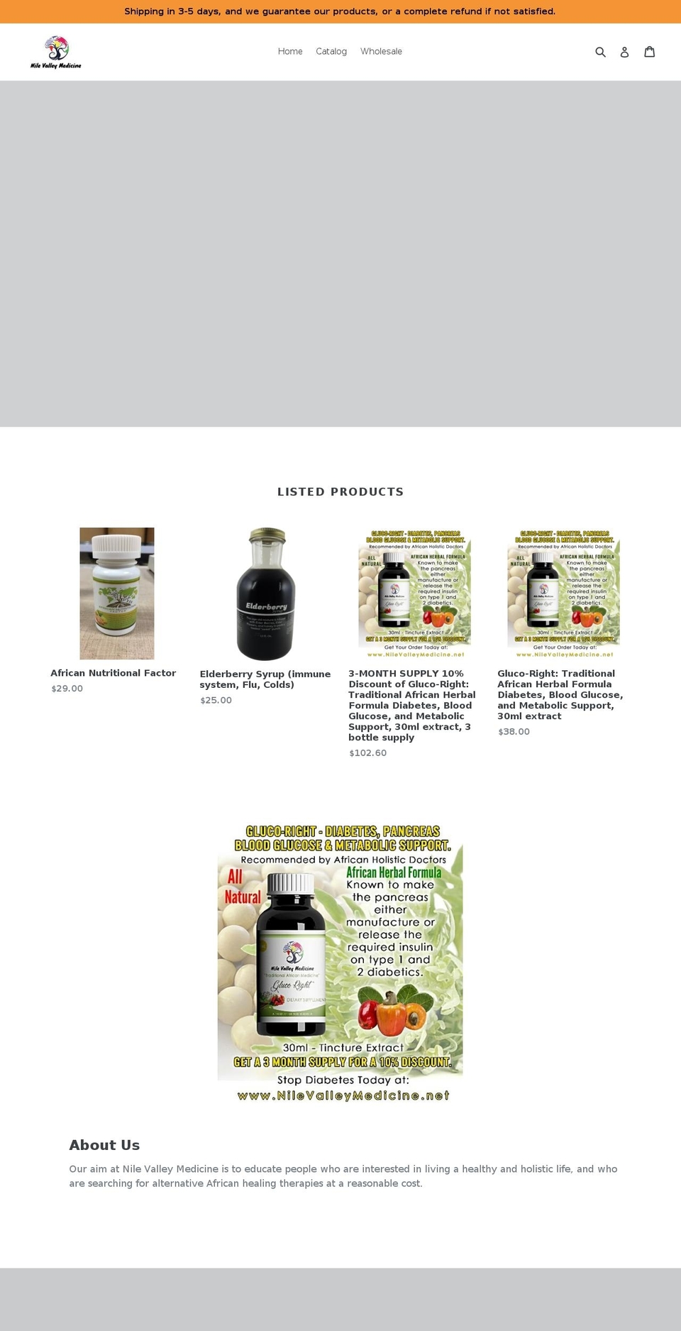 nilevalleymedicine.net shopify website screenshot