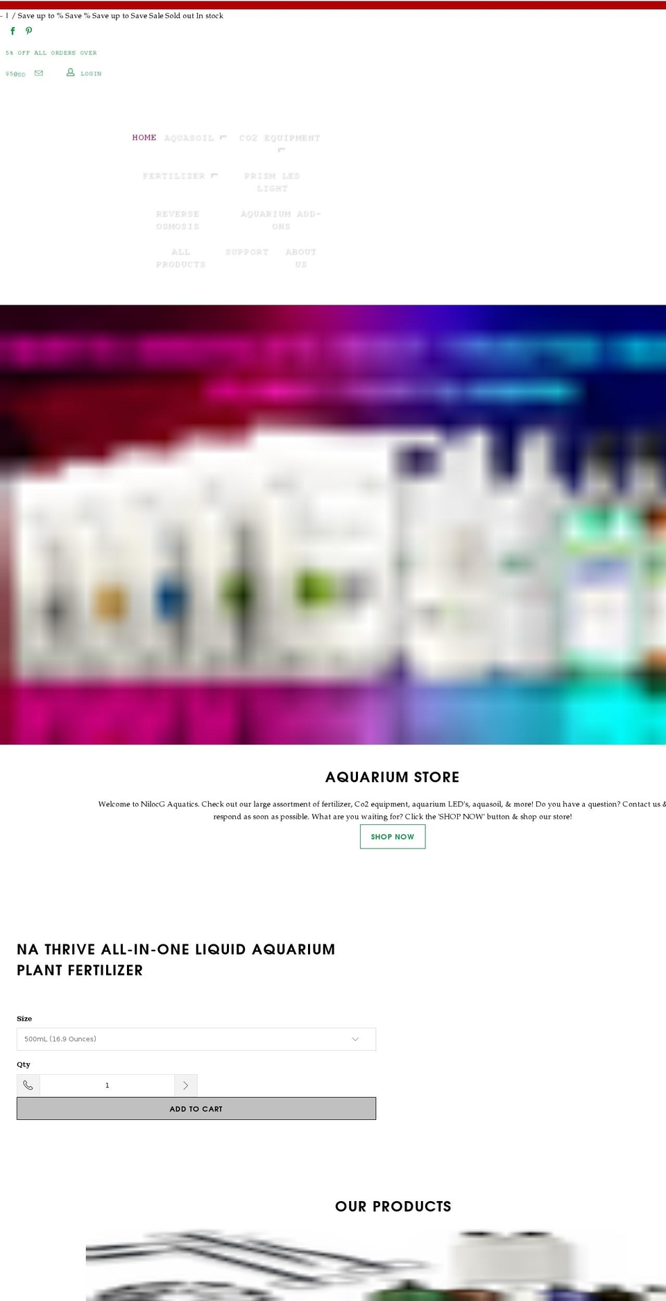 nilocg.com shopify website screenshot