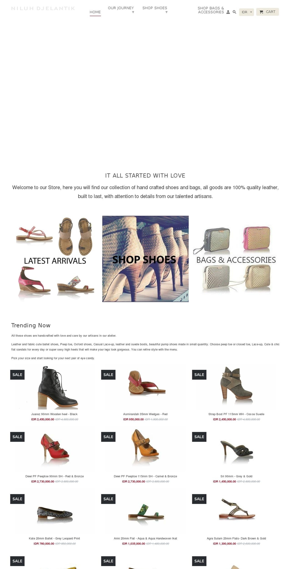 niluhdjelantik.net shopify website screenshot
