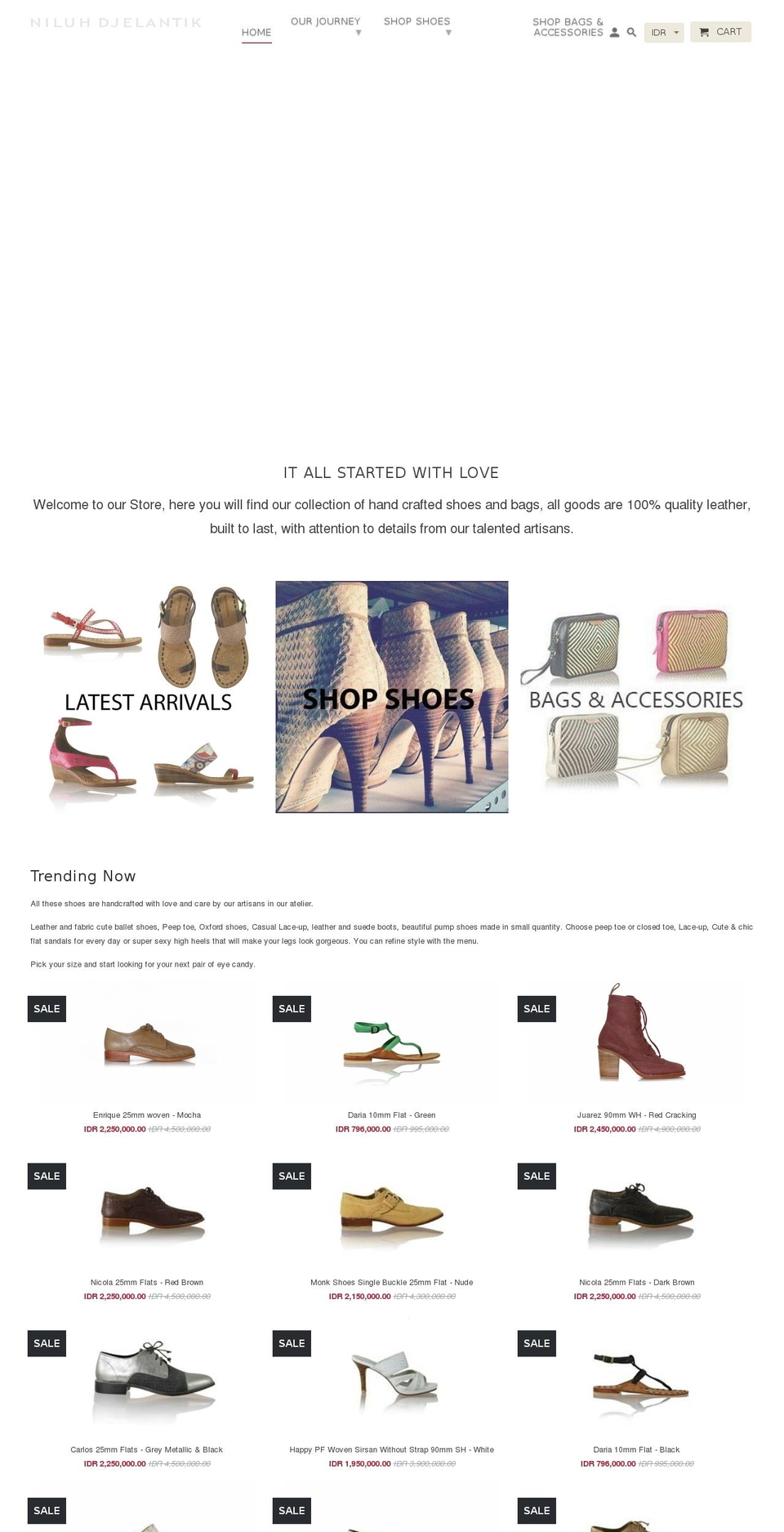 niluhdjelantik.online shopify website screenshot