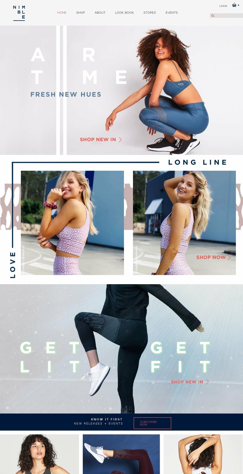 nimble-3.myshopify.com shopify website screenshot